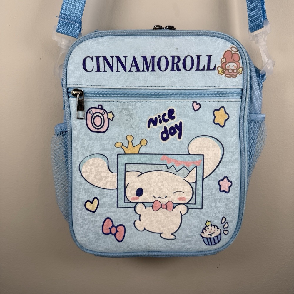 Lunchbox Crossbody Bags Shoulder Hello‎ kitty Cinnamonroll Blue Anime Cartoon